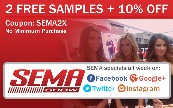 Free Samples + 10% Off & SEMA Specials -  Coupon SEMA2X