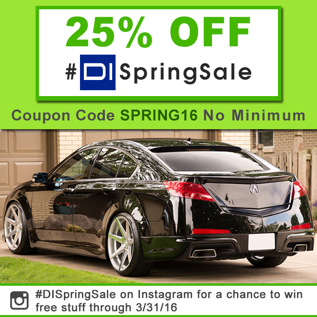 25% Off #DISpringSale - Coupon Code Spring16 - No Minimum - #DISpringSale on Instagram for a chance to win free stuff through 3/31/2016
