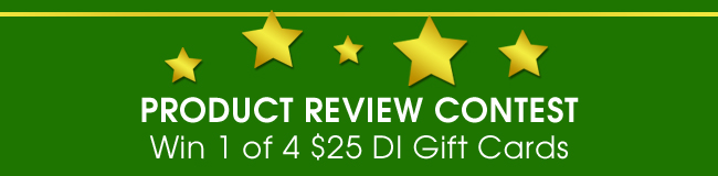 Product Review Contest - Win 1 of 4 DI Gift Cards