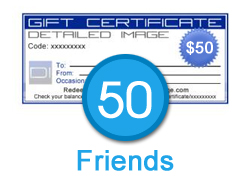 50 Friends - $50 Gift Certificate