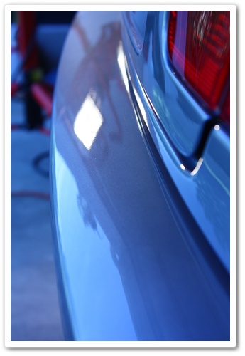 2005 BMW M3 bumper after polishing by Esoteric Auto Detail