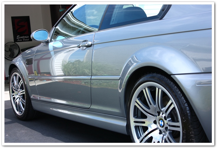 2005 BMW M3 in Silver Grey Metallic detailed by Esoteric Auto Detail prior to wax