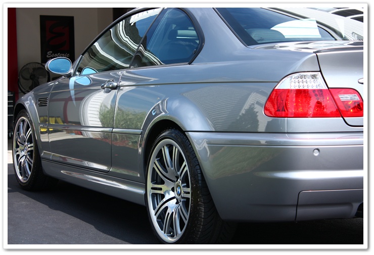 2005 BMW M3 in Silver Grey Metallic detailed by Esoteric Auto Detail prior to wax