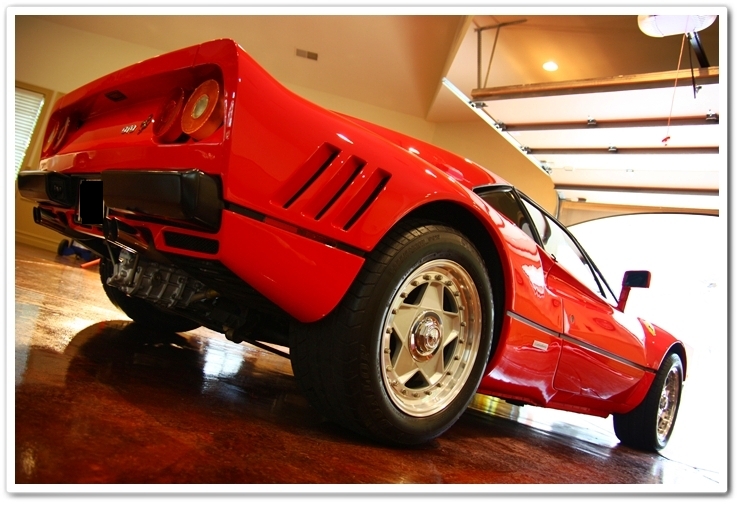 1985 Ferrari 288 GTO covered in Blackfire Wet Diamond paint sealant