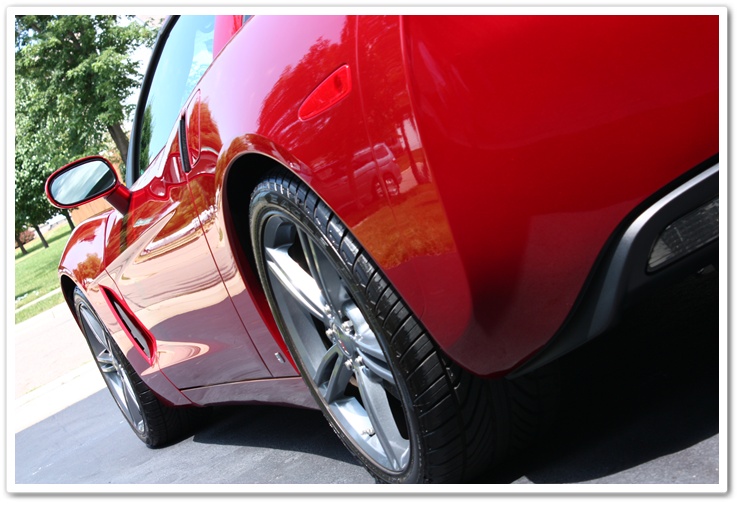 2008 Chevy Corvette in Crystal Red Metallic after an Esoteric Auto Detail
