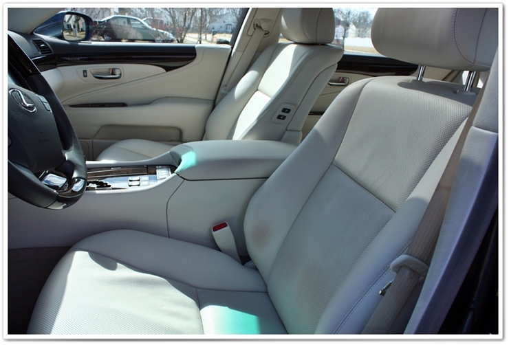 2008 Lexus LS460L interior detailed by Esoteric Detail