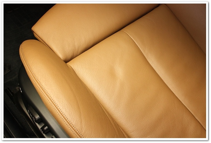 BMW M6 leather seats after using Leatherique Prestine Clean