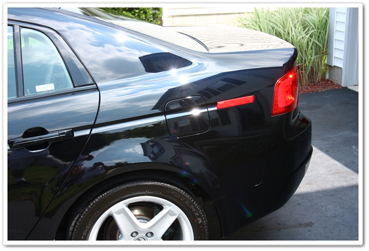 2006 Acura TL in Nighthawk Black Pearl completely restored after a complete Esoteric Auto Detail