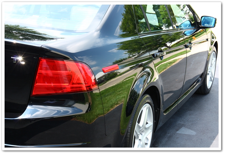 2006 Acura TL in Nighthawk Black Pearl completely restored after a complete Esoteric Auto Detail