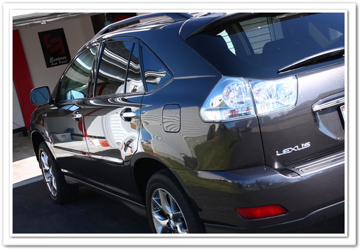 Lexus paint polished with Optimum Poli-Seal and Porter Cable