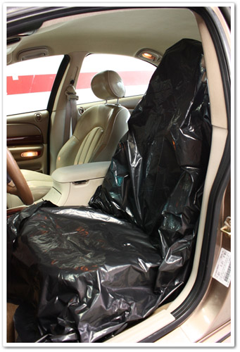 Bag seat cover with Rejuvenator Oil applied