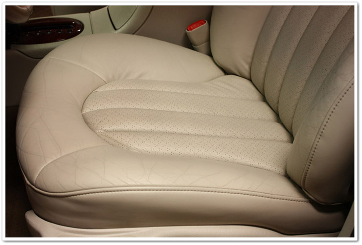Driver seat after Leatherique leather restoration process