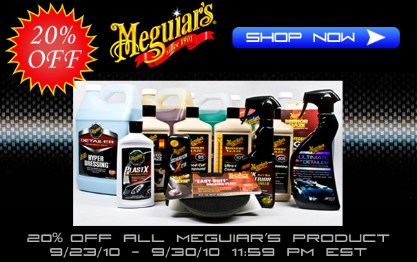 20% Off Meguiar's Products