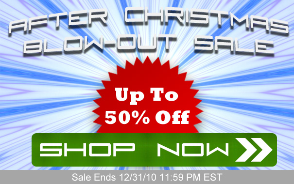 After Christmas Blow-Out Sale Up To 50% Off