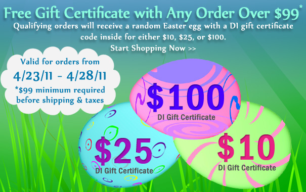 Free DI Gift Certificate for Easter 2011 Free DI Gift Certificate for Easter 2011