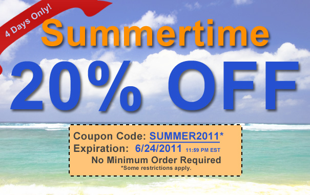 20% Off Summer Sale