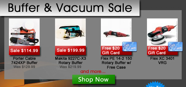 Buffer and Vacuum Sale