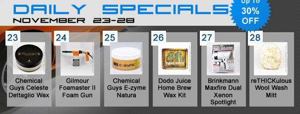 Black November Daily Specials