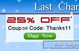 Last Chance: 25% Off Coupon Thanks11 Exp:11/28/2011 11:59 PM EST