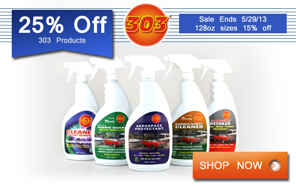 25% Off 303 Sale - 128oz sizes 15% off 