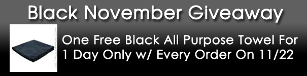 Black November Giveaway - One Free All Purpose Towel Black