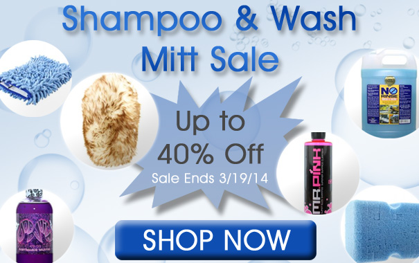 Shampoo and Wash Mitt Sale Up To 40% Off