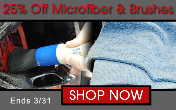25% Off Microfiber and Brushes