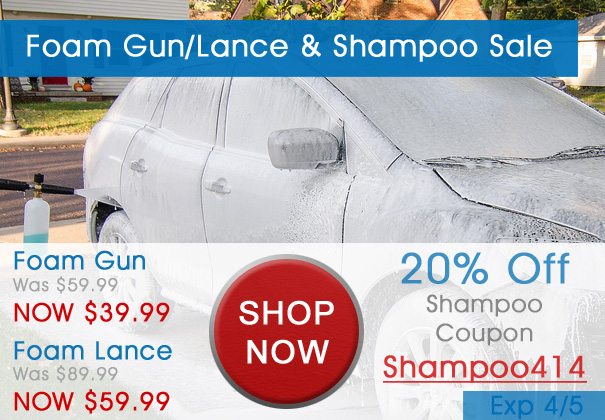 Foam Gun/Lance & Shampoo Sale