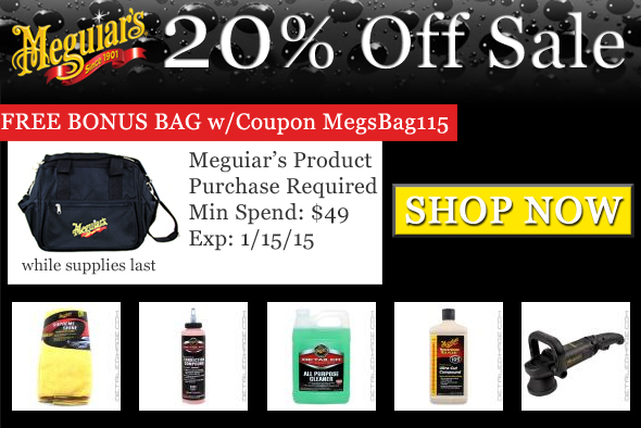 All Meguiar's Products 20% Off! Shop Now