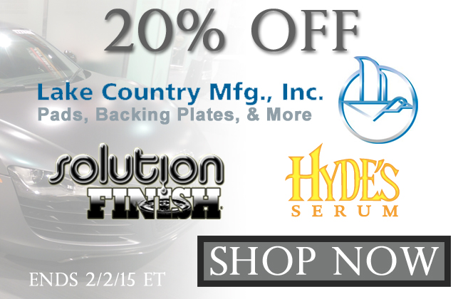 20% Off Lake Country, Hyde's Serum, & Solution Finish - Shop Now