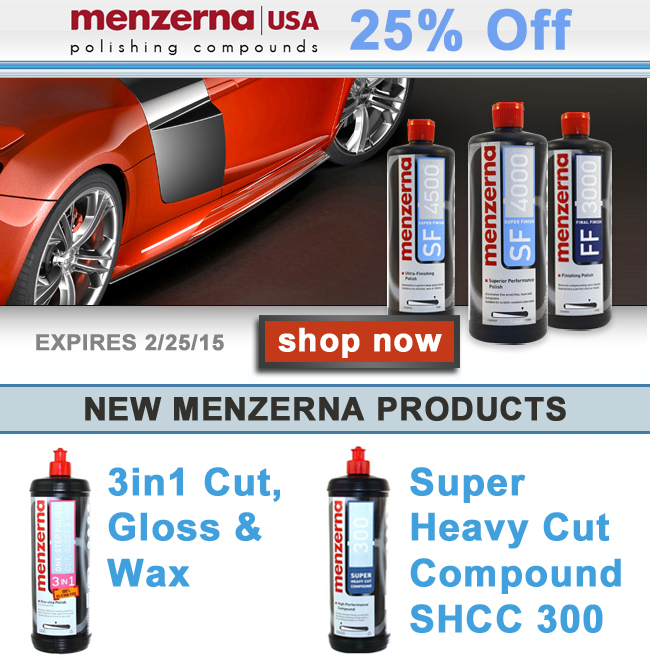25% Off Menzerna Polishing Compounds & More - Shop Now