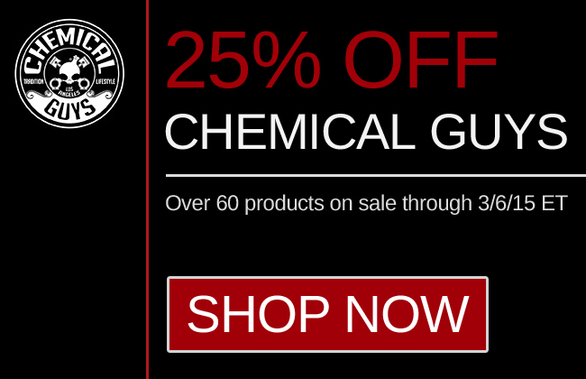 25% Off Chemical Guys - Shop Now
