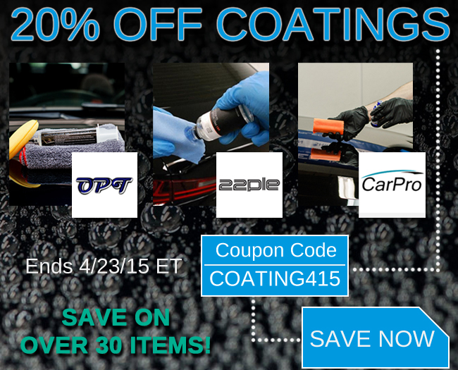 20% Off Coatings - Coupon COATING415 - Shop Now