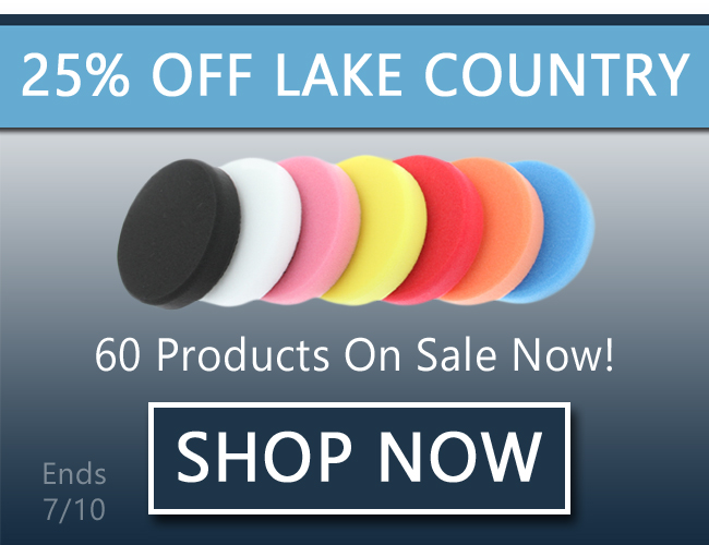 25% Off Lake Country Pads and More - Shop Now