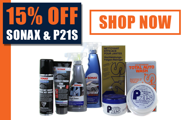 15% Off SONAX & P21S - Shop Now
