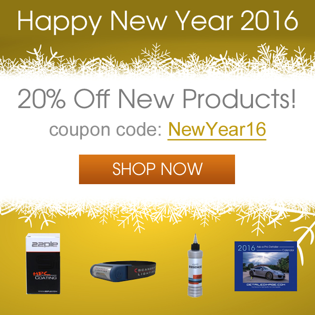 Happy New Year 2016 - 20% Off New Products - Coupon Code NewYear16 - Shop Now