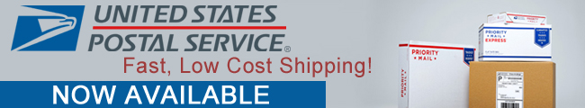 USPS Now Available! A fast, low cost shipping option