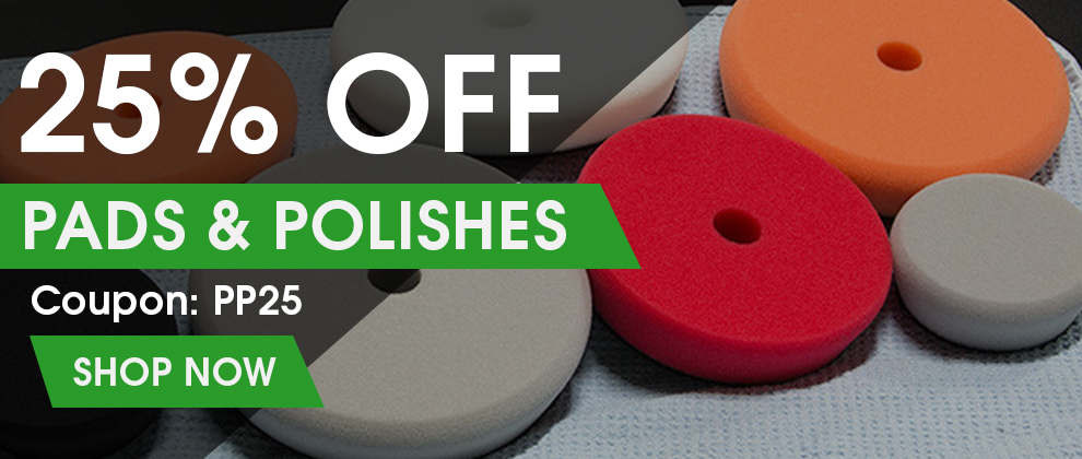 25% Off Pads & Polishes - Coupon PP25 - Shop Now