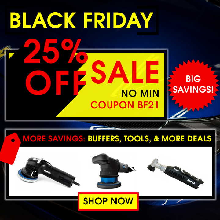 Black Friday - 25% Off Sale - No Min - Coupon BF21 - More Savings: Buffers, Tools, and More Deals - Shop Now