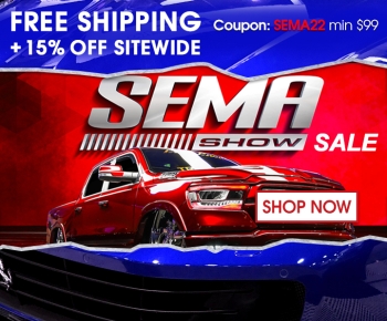 SEMA Free Shipping  15 Off Sitewide Sale