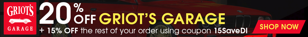 20% Off Griot's Garage + 15% off the rest of your order using coupon 15SaveDI - Shop Now