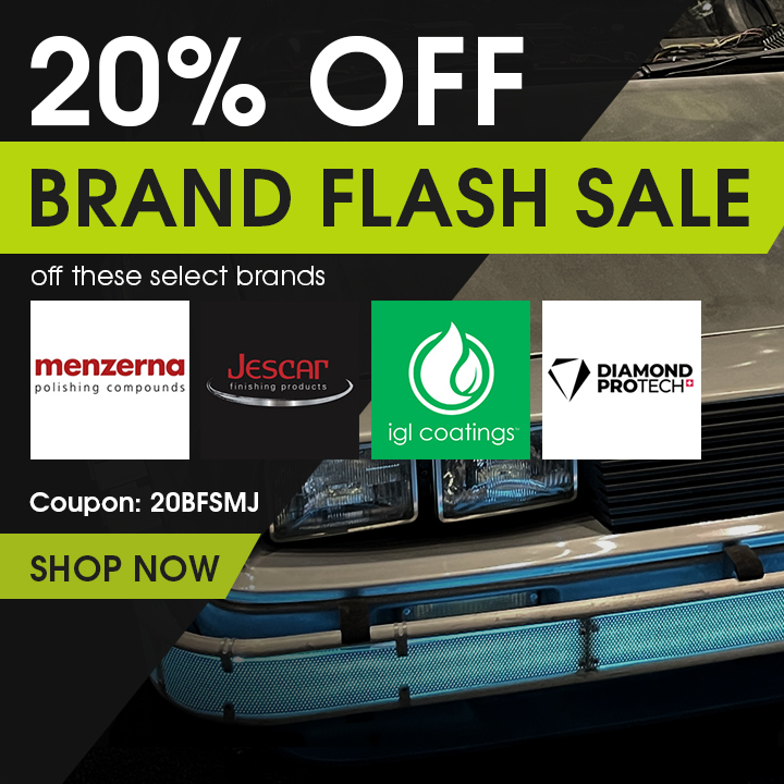 20% Off Brand Flash Sale On These Select Brands - Menzerna, Jescar, IGL, and Diamond ProTech - Coupon 20BFSMJ - Shop Now
