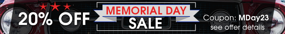 20% Off Memorial Day Sale - Coupon MDay23 - see offer details