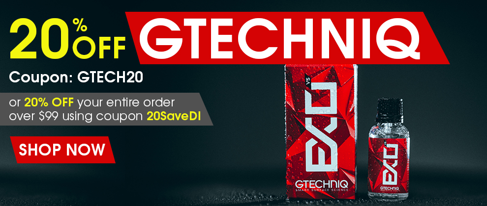 20% Off Gtechniq - Coupon GTECH20 or 20% off your entire order over $99 using coupon 20SaveDI - Shop Now