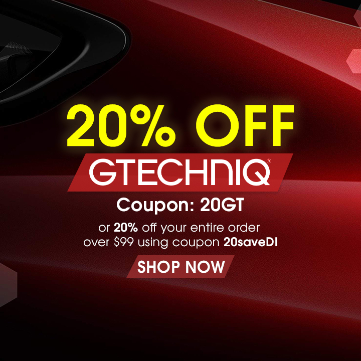 20% Off Gtechniq Coupon 20GT or 20% off your entire order over $99 using coupon 20saveDI - Shop Now
