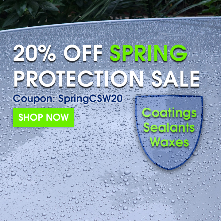 20% Off Spring Protection Sale - Coupon SpringCSW20 - Coatings Sealants Waxes - Shop Now