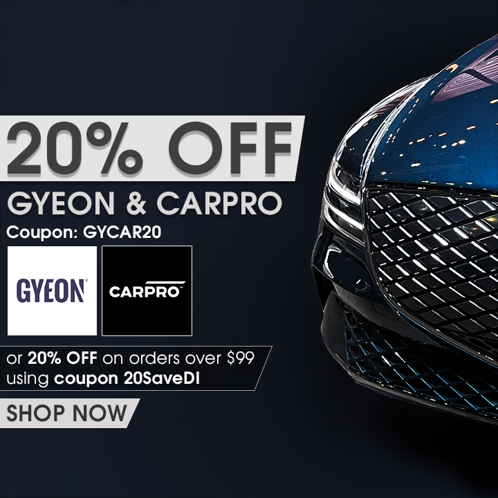 20% Off Geyon and CarPro - Coupon GYCAR20 or 20% OFF on orders over $99 using coupon 20SaveDI - Shop Now