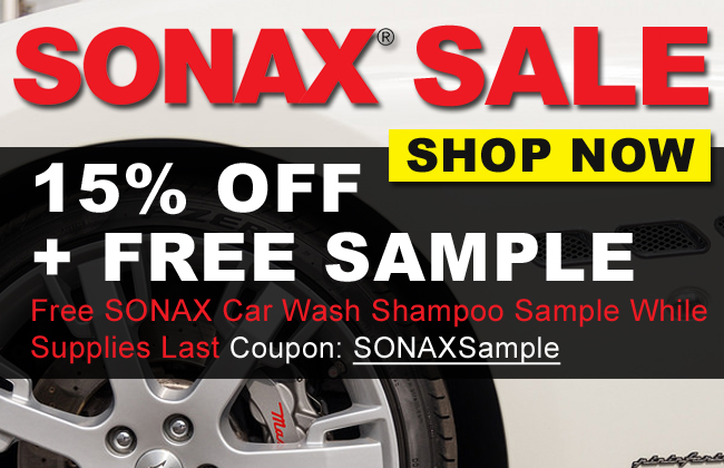 SONAX Sale! 15% Off + Free Sample - Free SONAX Car Wash Shampoo Sample While Supplies Last - Coupon: SONAXSample - Shop NOw