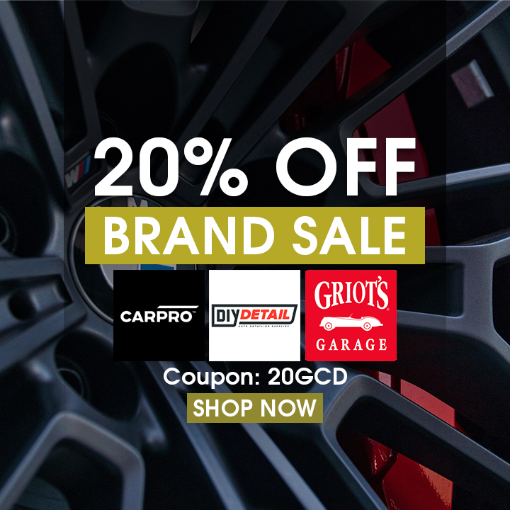20% Off Brand Sale - CarPro, DIY Detail, Griot's Garage - Coupon 20GCD - Shop Now