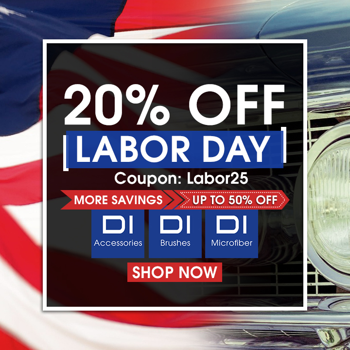 20% Off Labor Day Sale - Coupon Labor25 - More Savings Up To 50% Off DI Accessories, DI Brushes, and DI Microfiber - Shop Now